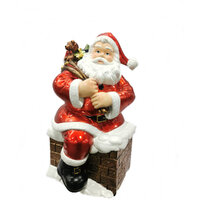 Santa Climbing Down The Chimney 51cm