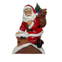 Santa on Chimney 31cm