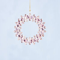 Pink Glass Wreath 13cm