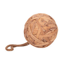 Woven Bauble Water Hyacinth 18cm