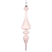 Icicle Tree Ornament Clear Glass 35cm