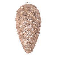 Champagne Glitter Pinecone Hanging 23cm