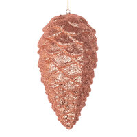 Copper Glitter Pinecone Hanging 23cm