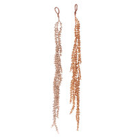 Copper & Champagne Glitter & Sequin Drop 1pc 60cm