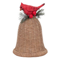 Wicker Bell w. Red Robin 22cm
