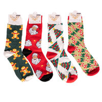 Christmas Socks 1 pair Assorted 27cm