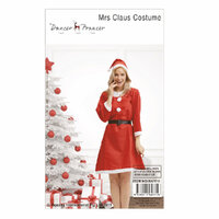Mrs Claus Costume One Size