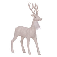 White Glitter Reindeer 34cm