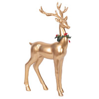 Gold Standing Reindeer 30cm
