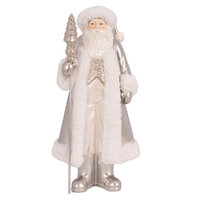 Silver Santa 41cm