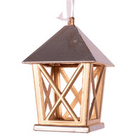 Gold Lantern w. Silver Detail 7cm