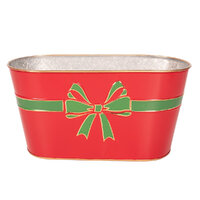 Planter w. Bow Detail Metal 32cm