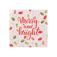 Merry & Bright Napkins 25pk 2Ply 33cm