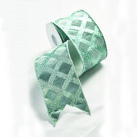 Mint Velvet Ribbon w. Diamond Design 500cm