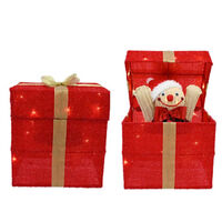 LED Pop Up Gingerbread in Present