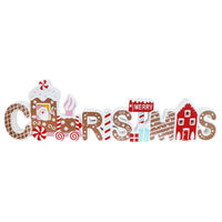 Gingerbread Christmas Table Block 39cm