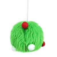 Mean Green Fur Bauble 10cm