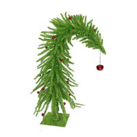 Mean Green Glitter Tree w. Bell