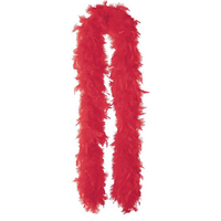 Feather Boa Red