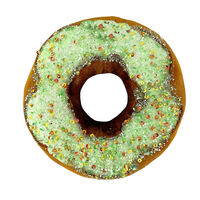 Hanging Green Donut 14cm