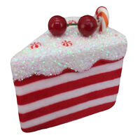 Candy Red White Cake Slice 15cm