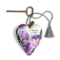February Violet Art Heart