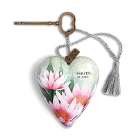 July Waterlily Art Heart