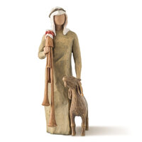 Willow Tree - Zampognaro, Shepherd with Bagpipe 23cm