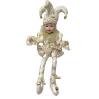 Gold Jester Sitting Musical Wind Up 40cm