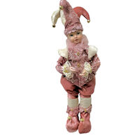 Pink Jester Standing Musical Wind Up 43cm