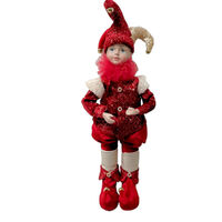 Red/Gold Jester Standing Musical Wind Up 43cm