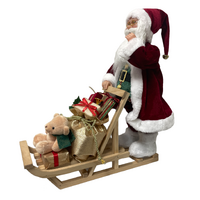 Santa with Cart 45cm