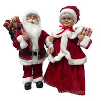 Mr & Mrs Claus Animated 43cm
