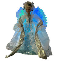 Angel Animated Fibre Optic White/Blue 65cm