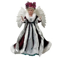 Angel Animated Fibre Optic Dark Red 65cm