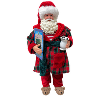 Standing Santa Clause Bedtime 28cm