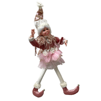 Dusty Pink Elf Girl Posable 45cm