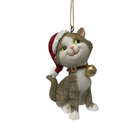 Cat Hanging Brown Left 8cm