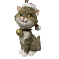 Cat Hanging Brown Right 8cm