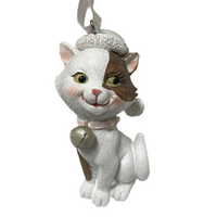 Pastel Cat Spotty Mint Hat 8cm