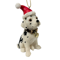 Christmas Dalmation White & Black 10cm