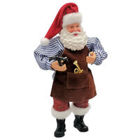 Santa Hanging Toy Builder 16cm