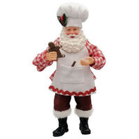 Santa Hanging Gingerbread Chef 16cm
