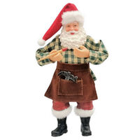 Santa Hanging Handyman Painter 16cm