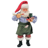 Santa Hanging Toy Painter 16cm