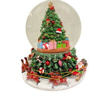Christmas Tree & Santa Musical Wind-Up 18cm