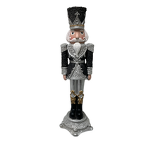 Black & Silver Nutcracker Small 33cm