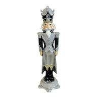 Black & Silver Nutcracker Large 62cm