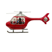 Lantern Helicopter Santa/Elves 48cm
