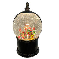 Lantern Motion Globe Santa Workshop 27cm